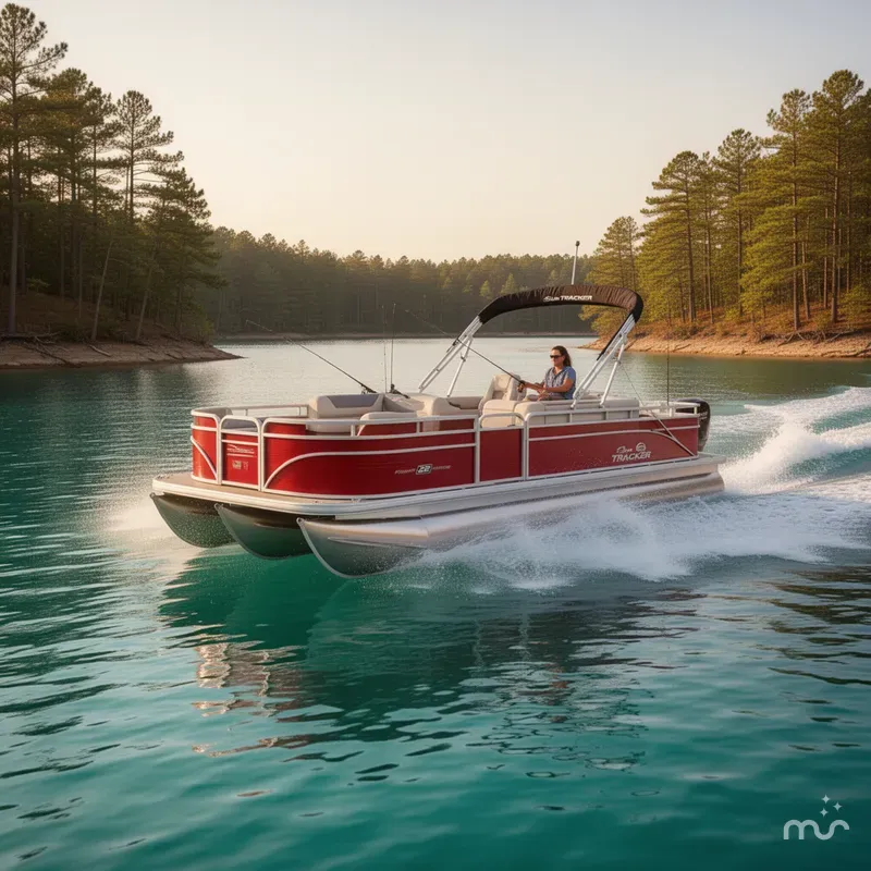 Slide: The Image of Sun Tracker Fishin' Barge 22 DLX 2026 - 4