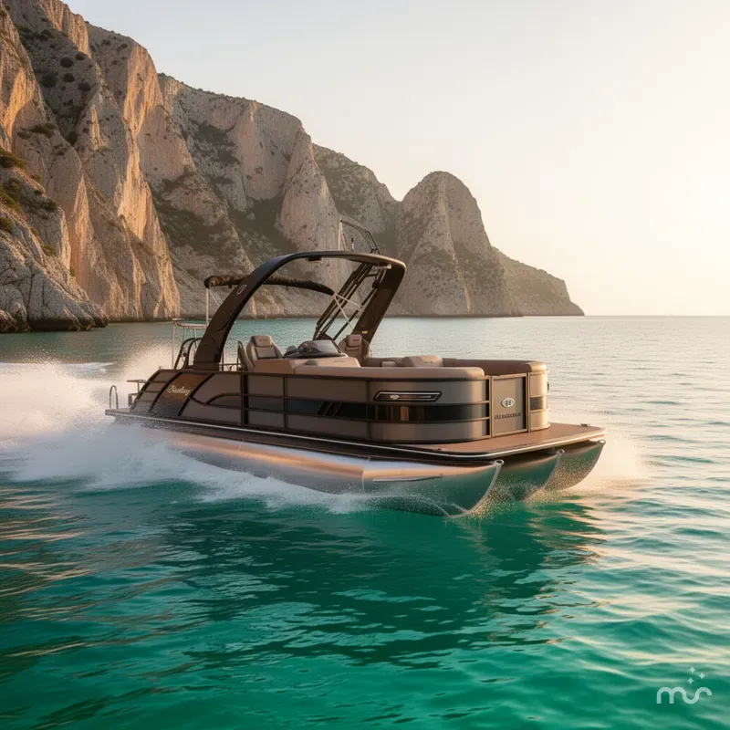 Slide: The Image of Bentley Pontoons Elite 253 Swingback EXT w/ Wake Tower 2026 - 2
