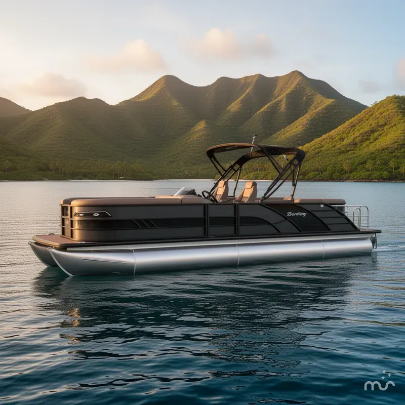 Slide: The Image of Bentley Pontoons Elite 253 Swingback Dual Captain 2026 - 2