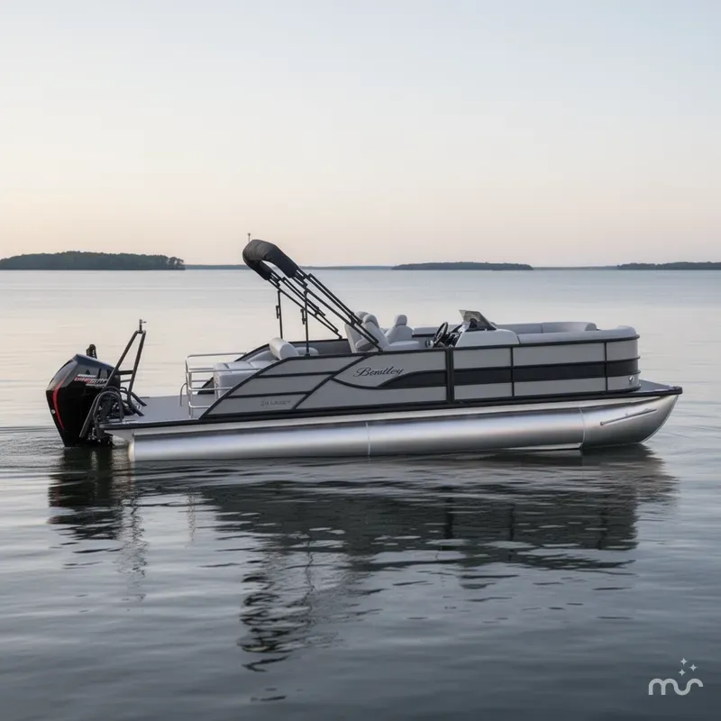 Slide: The Image of Bentley Pontoons Legacy 220 Navigator 2026 - 2