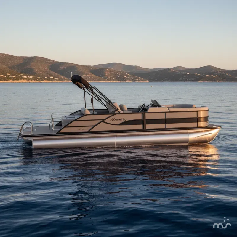 Slide: The Image of Bentley Pontoons Legacy 220 Navigator 2026 - 2