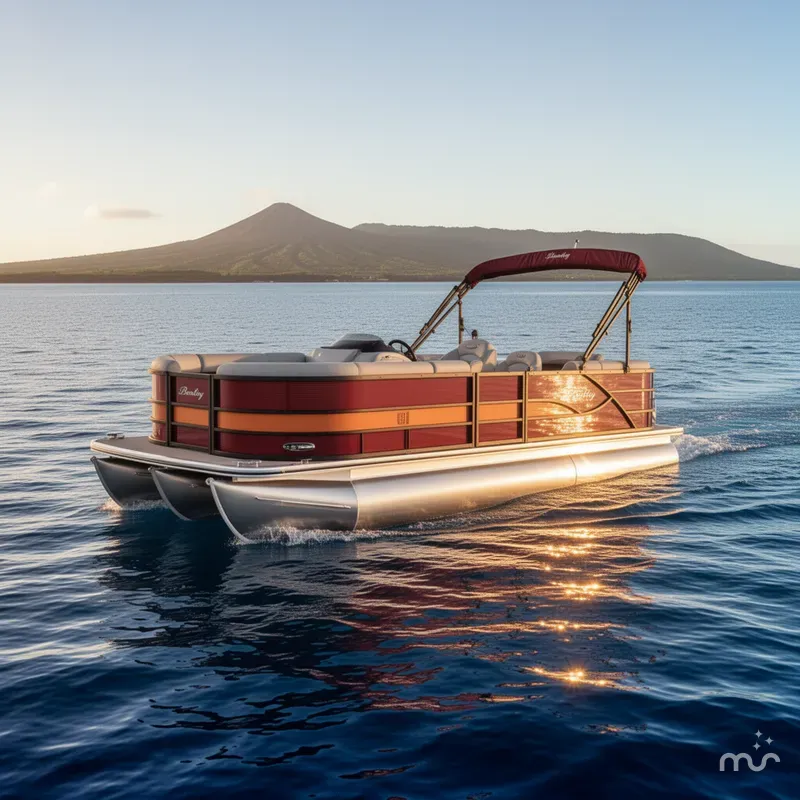 Slide: The Image of Bentley Pontoons Legacy 220 Navigator 2026 - 2