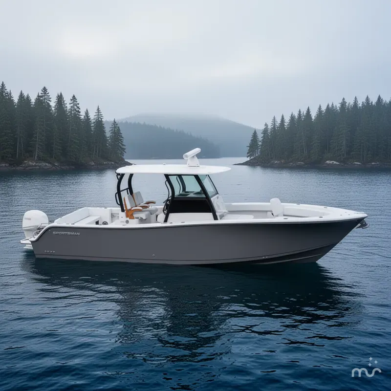 Slide: The Image of Sportsman Masters 227 Bay Boat 2026 - 2