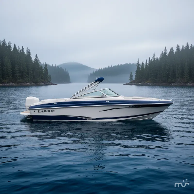 Slide: The Image of Larson Escape 204 Deck Boat 2006 - 2