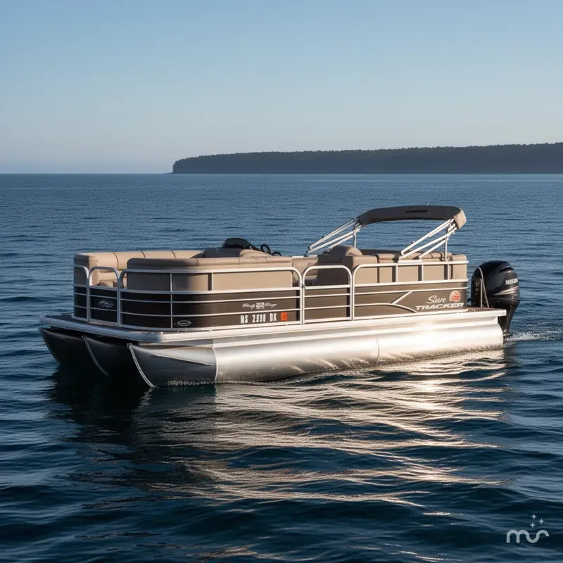 Slide: The Image of Sun Tracker Party Barge 22 DLX 2018 - 1