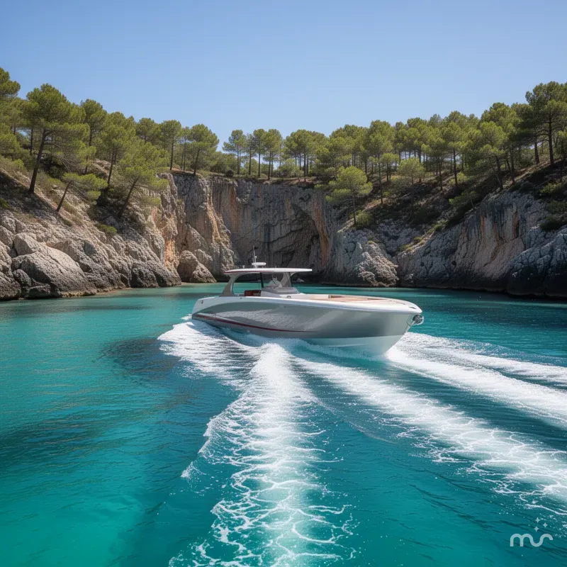 Slide: The Image of Mystic Powerboats M4200 2019 - 2