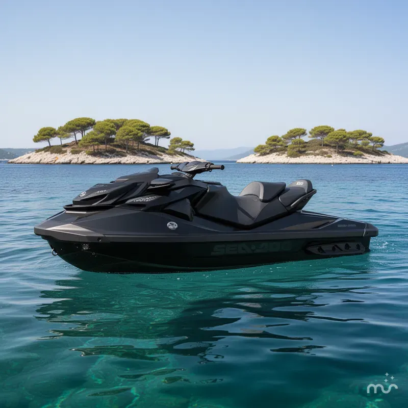 Slide: The Image of Sea-Doo RXP®-X® 300 Tech Package iBR Triple Black 2023 - 2