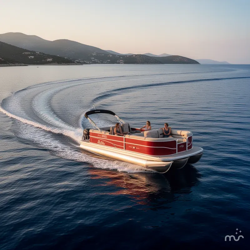 Slide: The Image of Sun Tracker Party Barge 22 DLX 2026 - 4