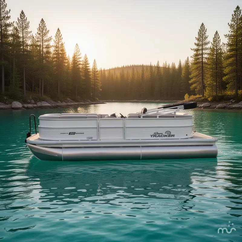 Slide: The Image of Sun Tracker Party Barge 20 DLX 2026 - 2