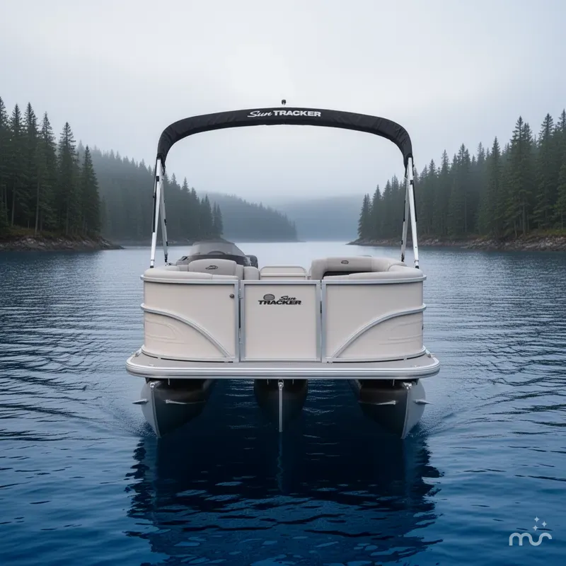 Slide: The Image of Sun Tracker Party Barge 16 DLX 2026 - 3