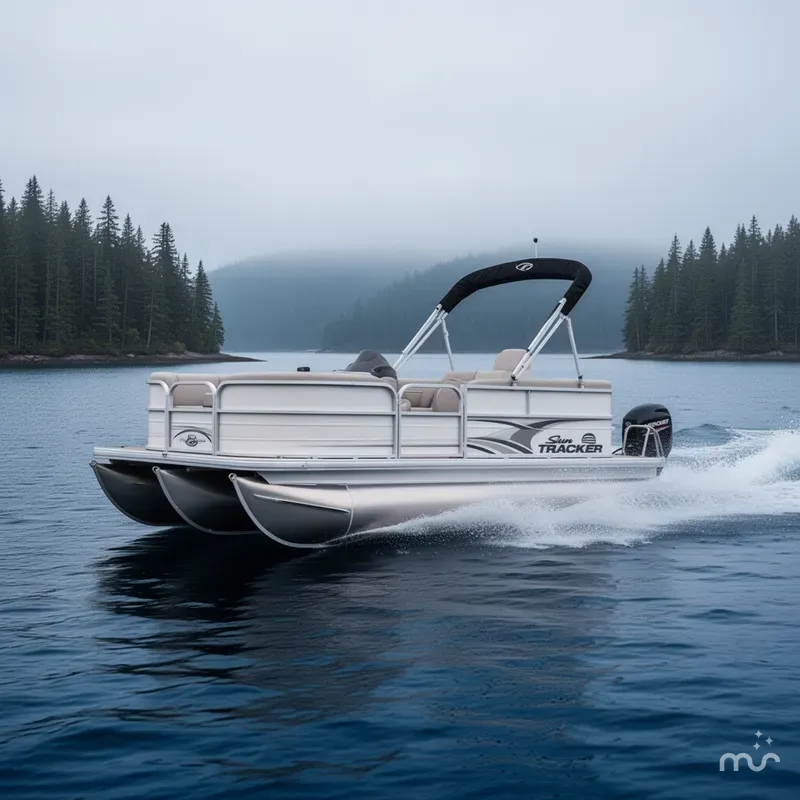 Slide: The Image of Sun Tracker Party Barge 16 DLX 2026 - 4