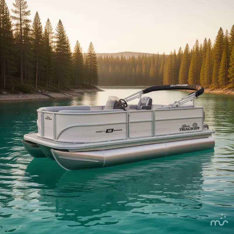 The Image of Sun Tracker Party Barge 16 DLX 2026 - 0