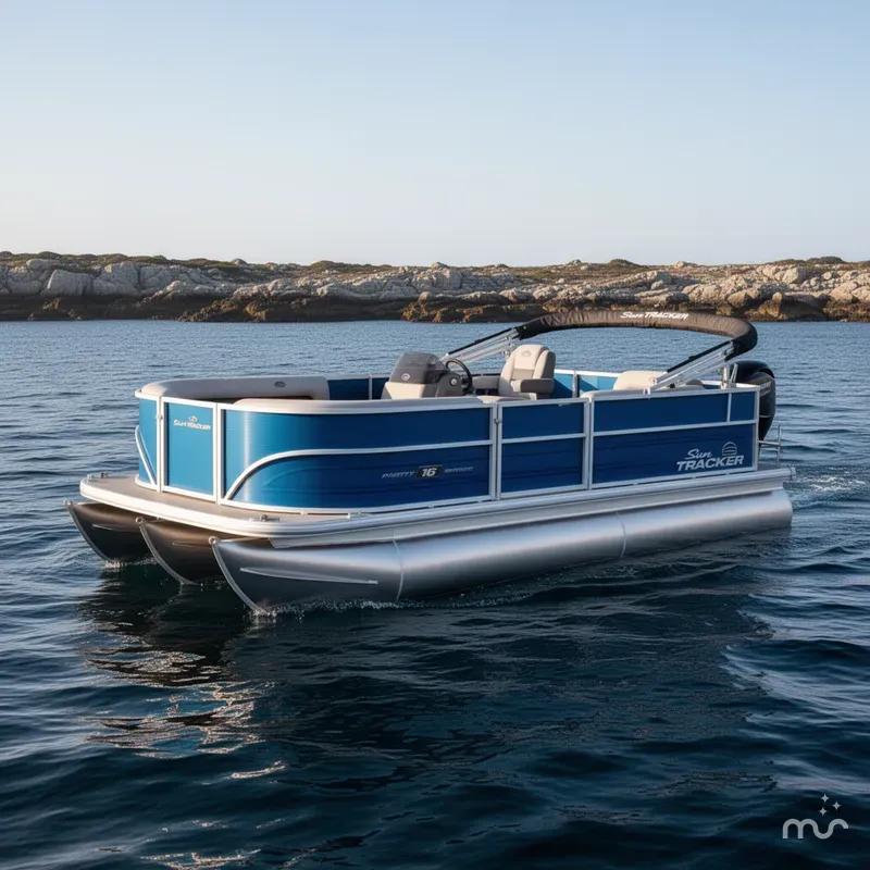 The Image of Sun Tracker Party Barge 16 DLX 2026 - 0