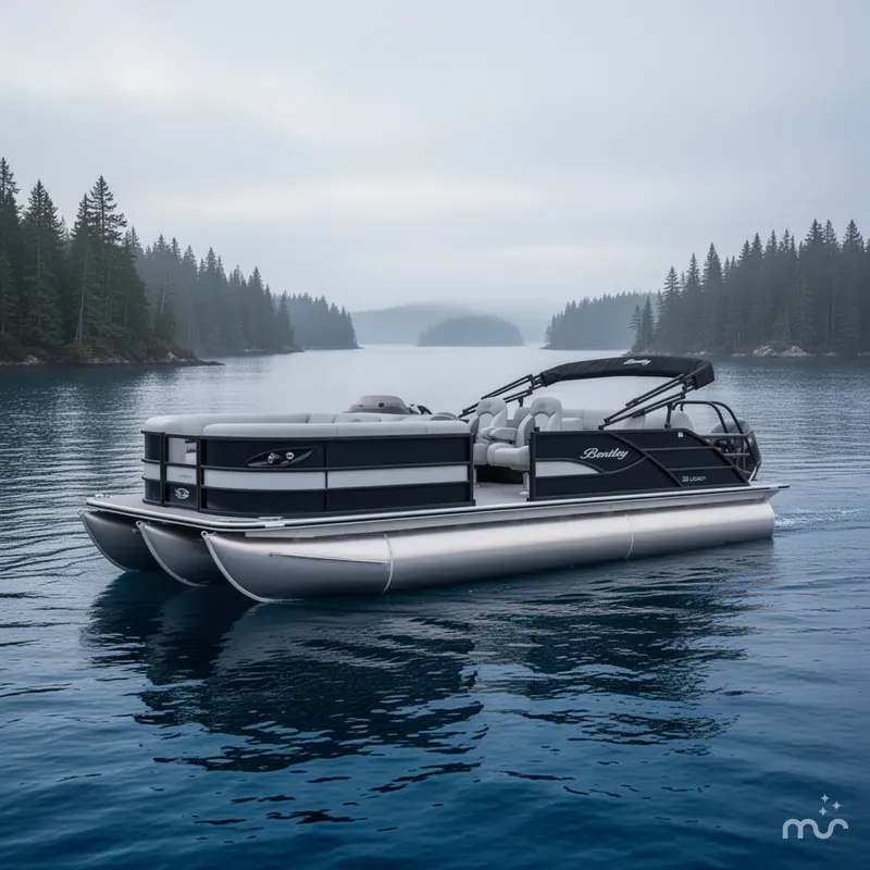 Slide: The Image of Bentley Pontoons Legacy 220 Quad 2026 - 2