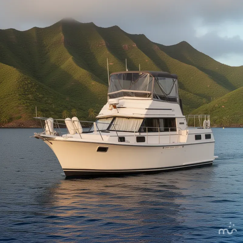 Slide: The Image of Carver Yachts 3607 Aft Cabin Motor Yacht 1984 - 2