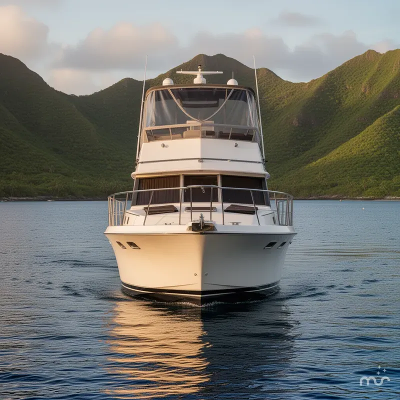 Slide: The Image of Carver Yachts 3607 Aft Cabin Motor Yacht 1984 - 3