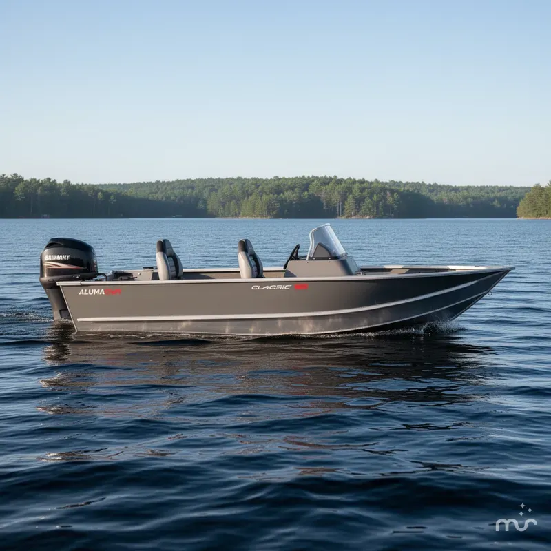 Slide: The Image of Alumacraft Classic 165 Side Console 2026 - 2