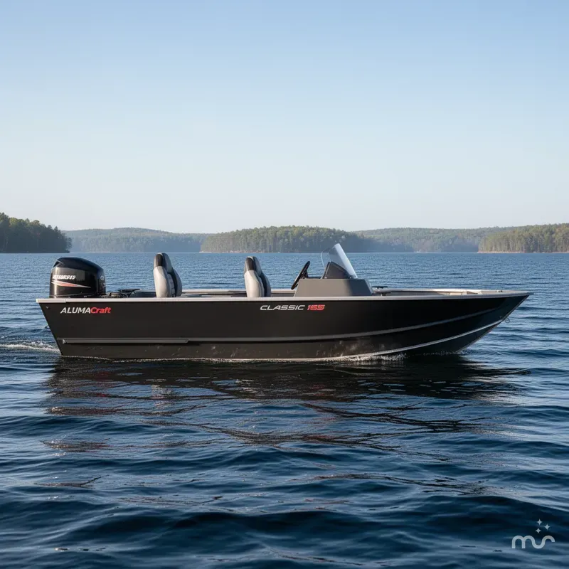 Slide: The Image of Alumacraft Classic 165 Side Console 2026 - 2