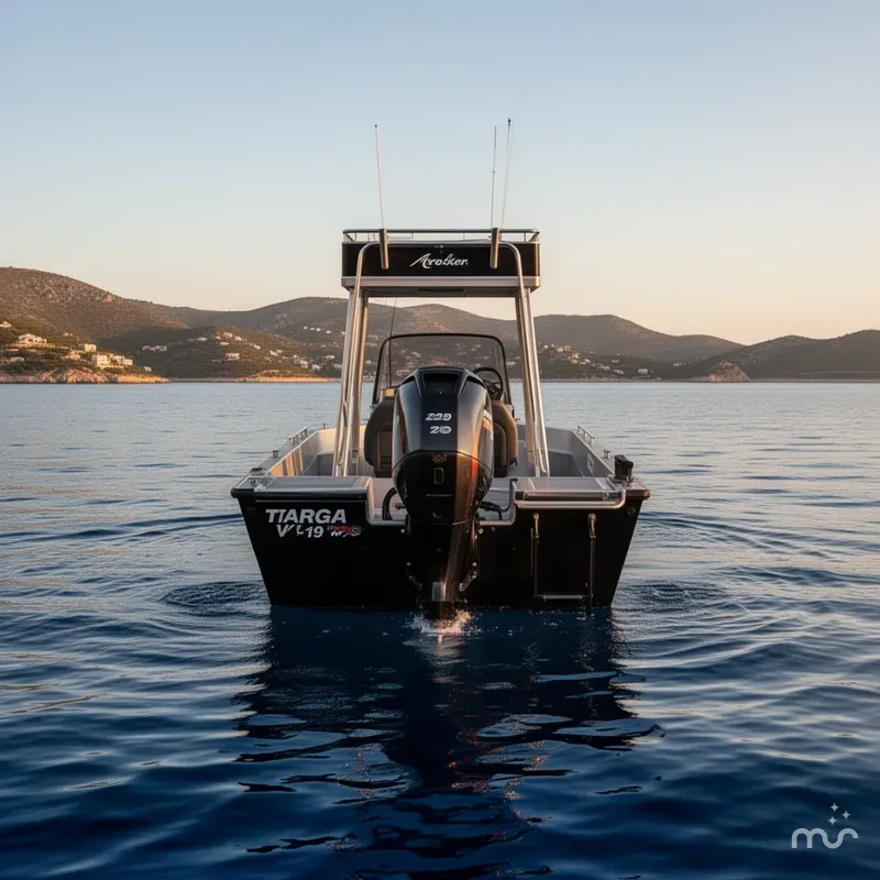 Slide: The Image of Tracker TARGA V-19 WT w/ 225Mercury Pro XS and a 9.9HP Mercury Kicker! 2022 - 3