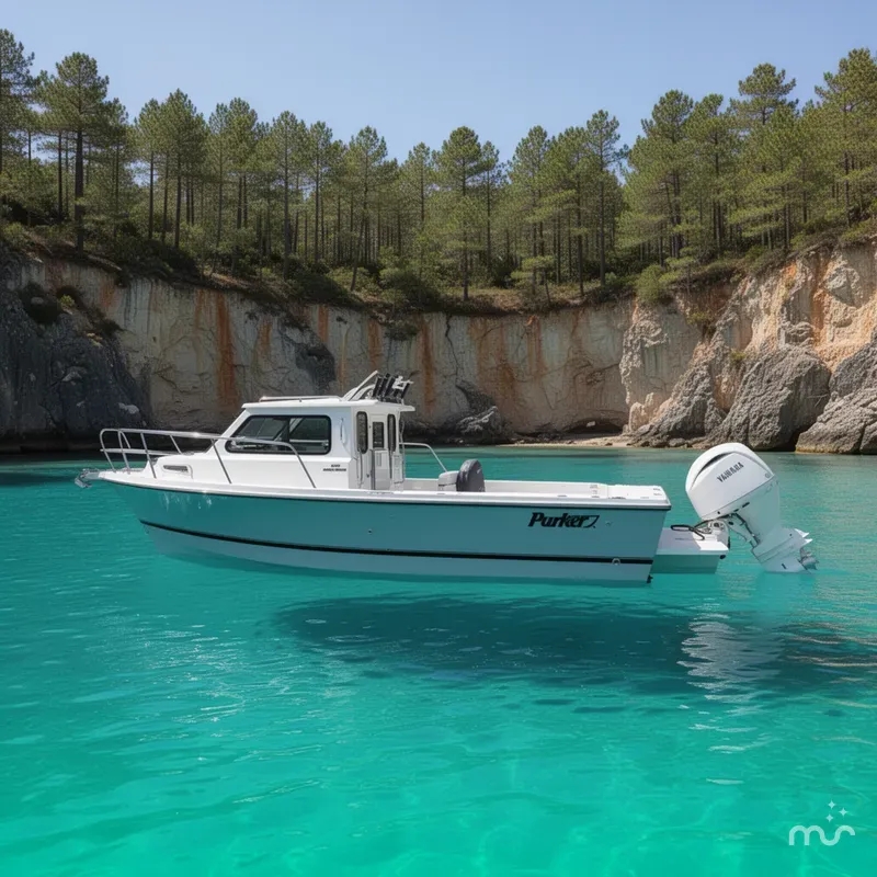 Slide: The Image of Parker Marine 247 Explorer TWIN 150S AND AIR COND. 2026 - 2