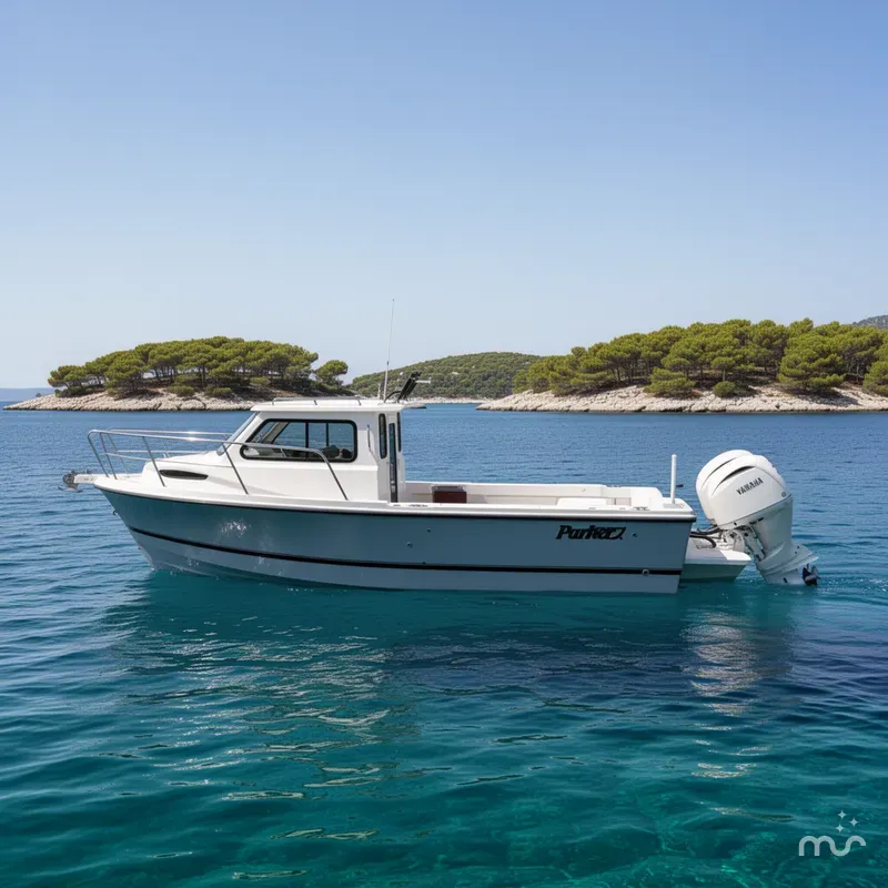 Slide: The Image of Parker Marine 247 Explorer TWIN 150S AND AIR COND. 2026 - 2