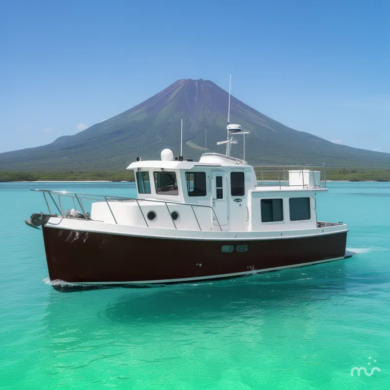 Slide: The Image of American Tug 34 Pilothouse Trawler 2006 - 2