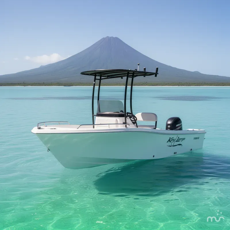 Slide: The Image of Key Largo 1800CC Fish W/ 115HP Mercury & Trailer Only 116hrs 2015 - 2
