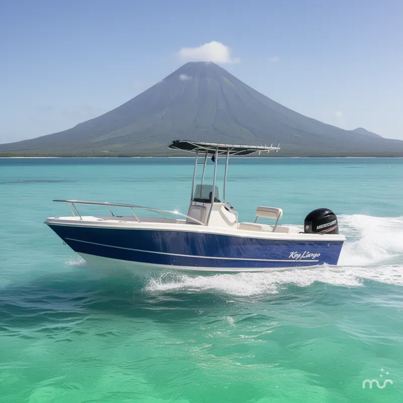Slide: The Image of Key Largo 1800CC Fish W/ 115HP Mercury & Trailer Only 116hrs 2015 - 4