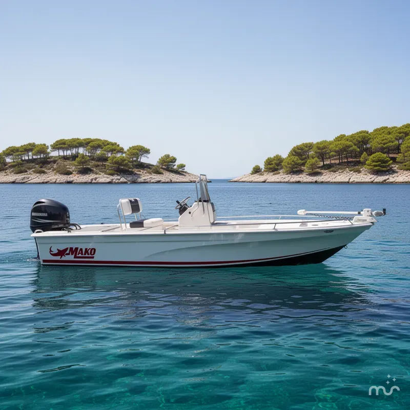 Slide: The Image of Mako 18 Pro Skiff Patriot Edition 2026 - 2