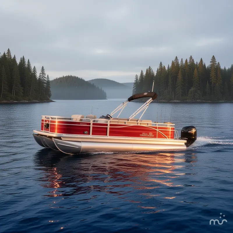 Slide: The Image of Sun Tracker Fishin' Barge 22 DLX 2026 - 4