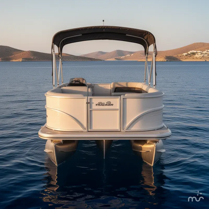 Slide: The Image of Sun Tracker Party Barge 16 DLX 2026 - 1