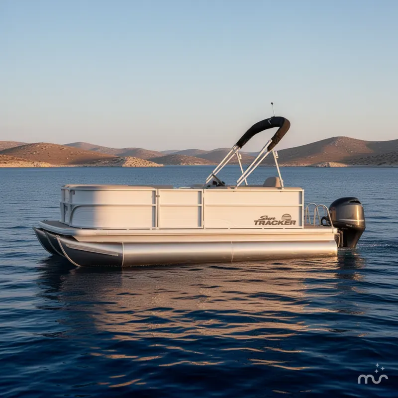 Slide: The Image of Sun Tracker Party Barge 16 DLX 2026 - 2