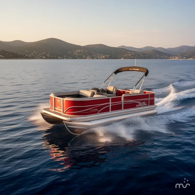 Slide: The Image of Sun Tracker Party Barge 18 DLX 2026 - 4