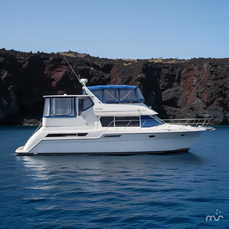 Slide: The Image of Carver Yachts 405 Motor Yacht 1998 - 2