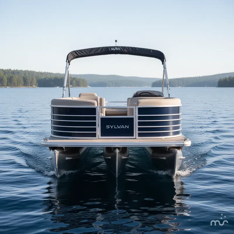 Slide: The Image of Sylvan MIrage 820 LZ Quad Lounge & 90HP Yamaha -$27,995 2019 - 2