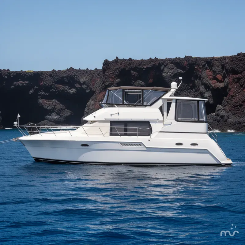 Slide: The Image of Carver Yachts 406 1999 - 2