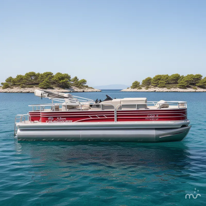 Slide: The Image of Sun Tracker Party Barge 20 DLX 2021 - 2