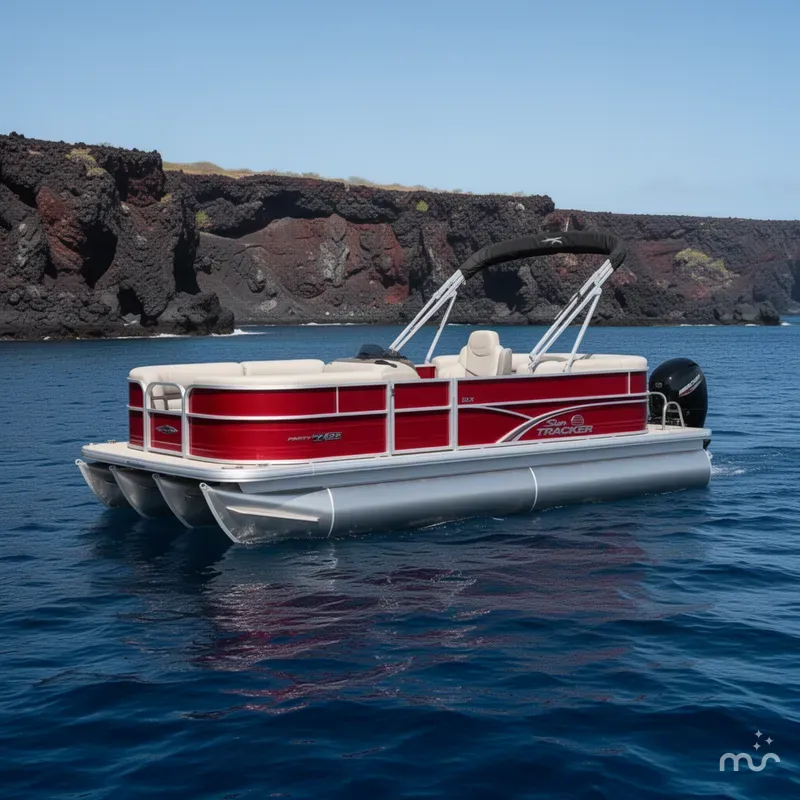 Slide: The Image of Sun Tracker Party Barge 22 DLX 2026 - 2