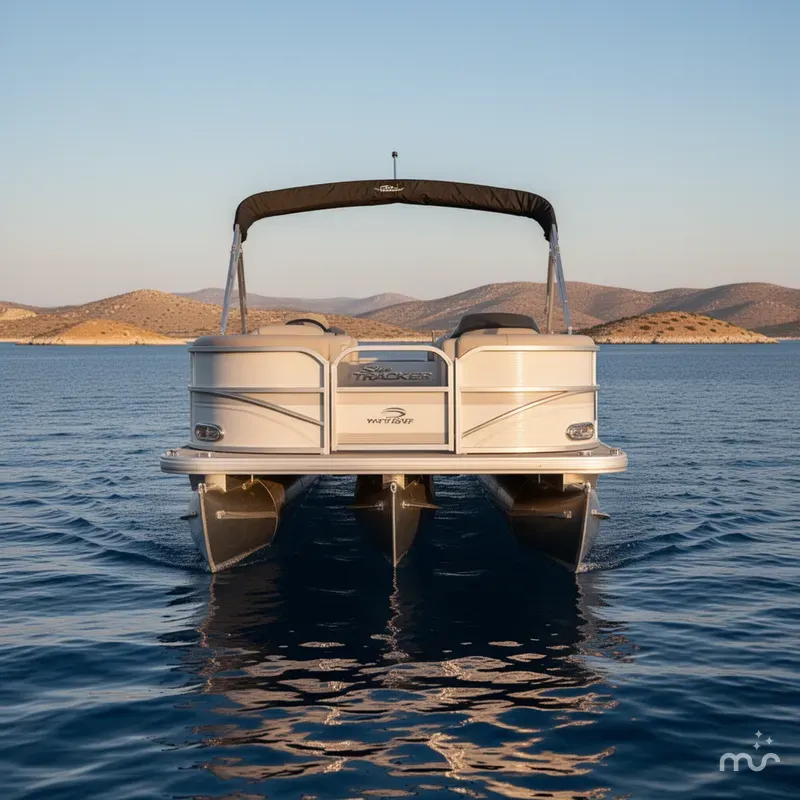 Slide: The Image of Sun Tracker Party Barge 16 DLX 2026 - 1