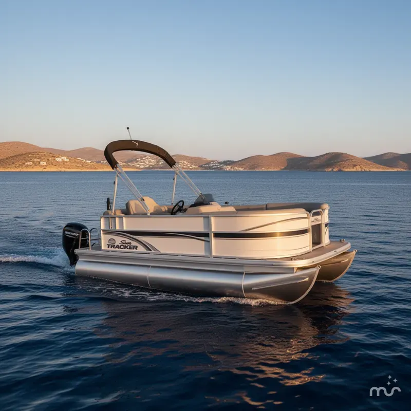 Slide: The Image of Sun Tracker Party Barge 16 DLX 2026 - 4