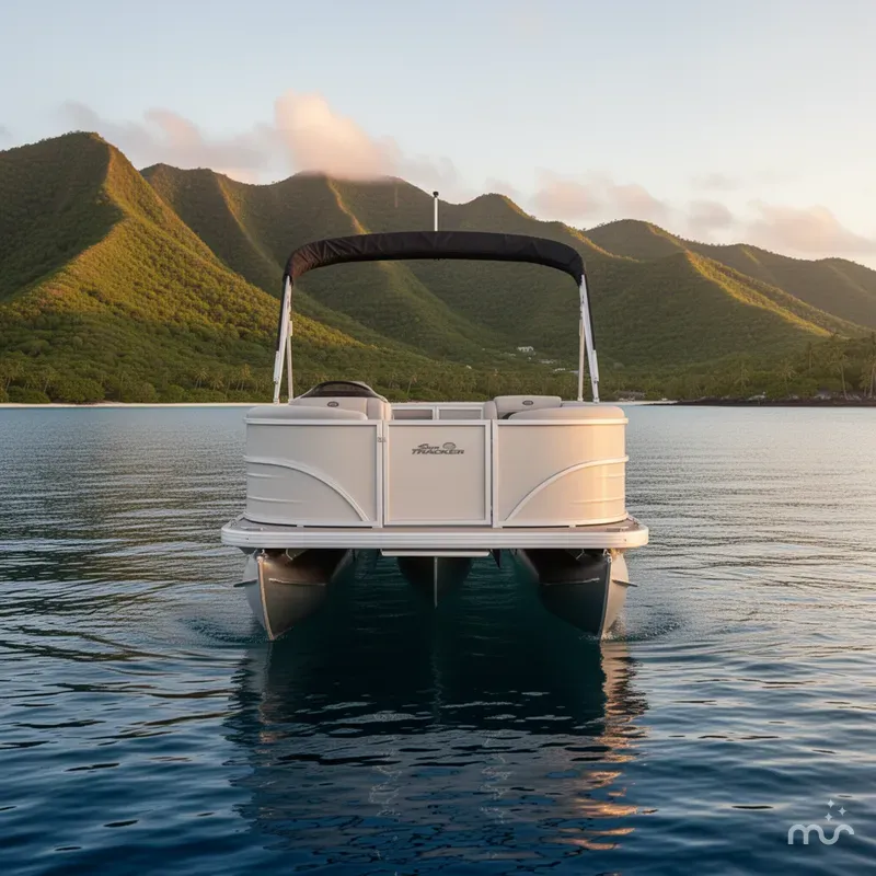 Slide: The Image of Sun Tracker Party Barge 18 DLX 2026 - 3