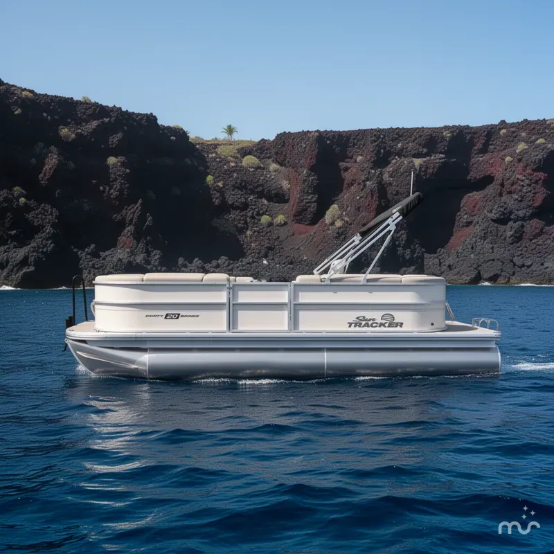 Slide: The Image of Sun Tracker Party Barge 20 DLX 2026 - 2