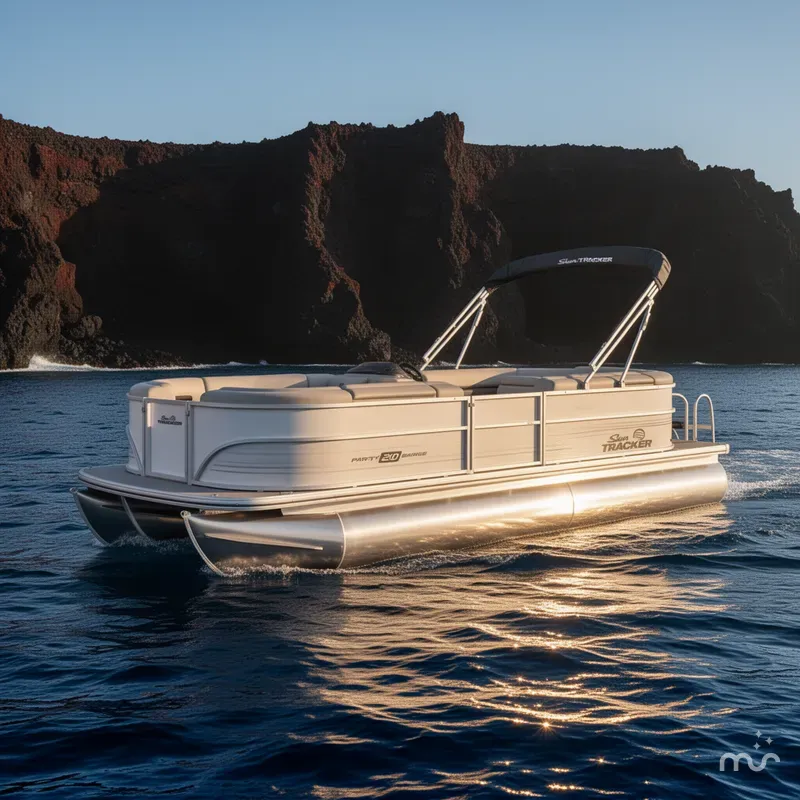 Slide: The Image of Sun Tracker Party Barge 20 DLX 2026 - 4