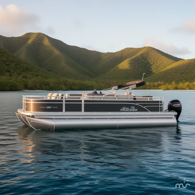 Slide: The Image of Sun Tracker Fishin' Barge 22 DLX 2026 - 2
