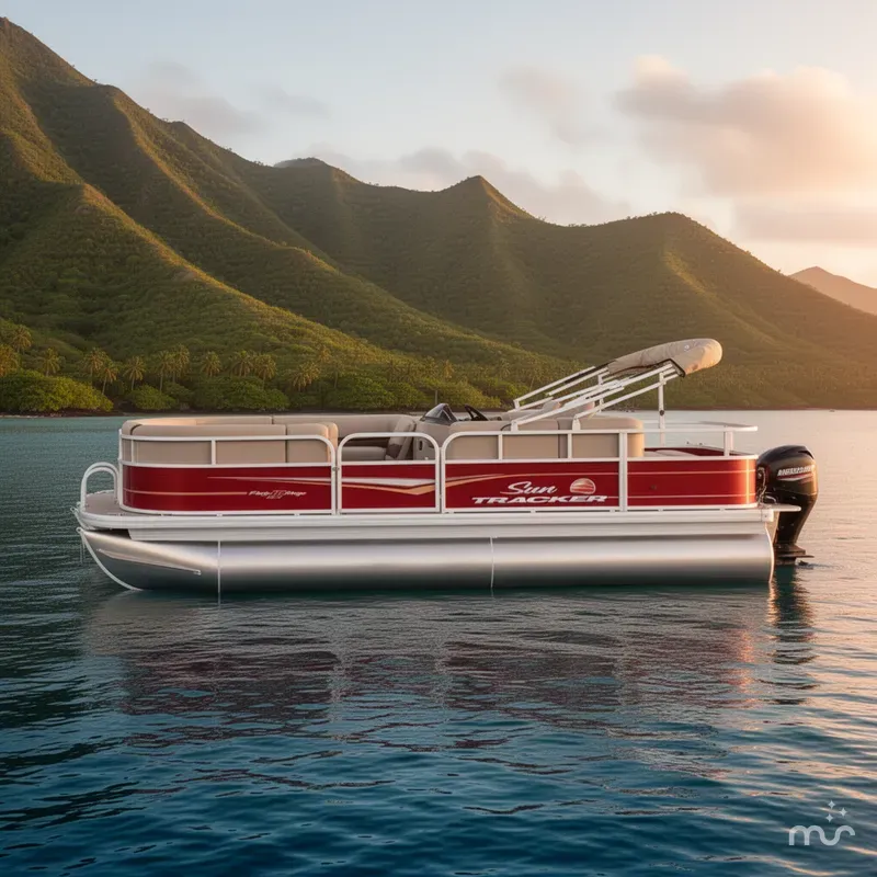 Slide: The Image of Sun Tracker Party Barge 18 DLX 2025 - 2