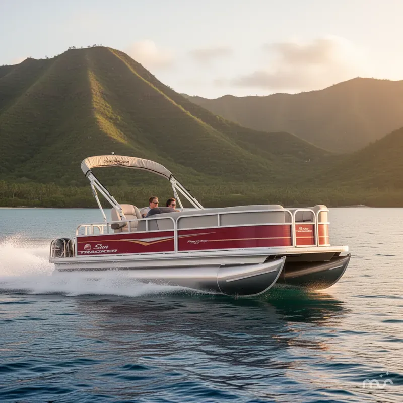 Slide: The Image of Sun Tracker Party Barge 18 DLX 2025 - 4