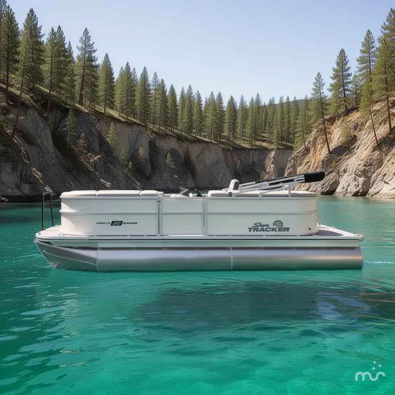 Slide: The Image of Sun Tracker Party Barge 20 DLX 2026 - 2