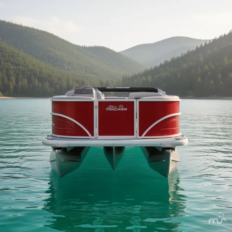 Slide: The Image of Sun Tracker Party Barge 16 DLX 2026 - 3