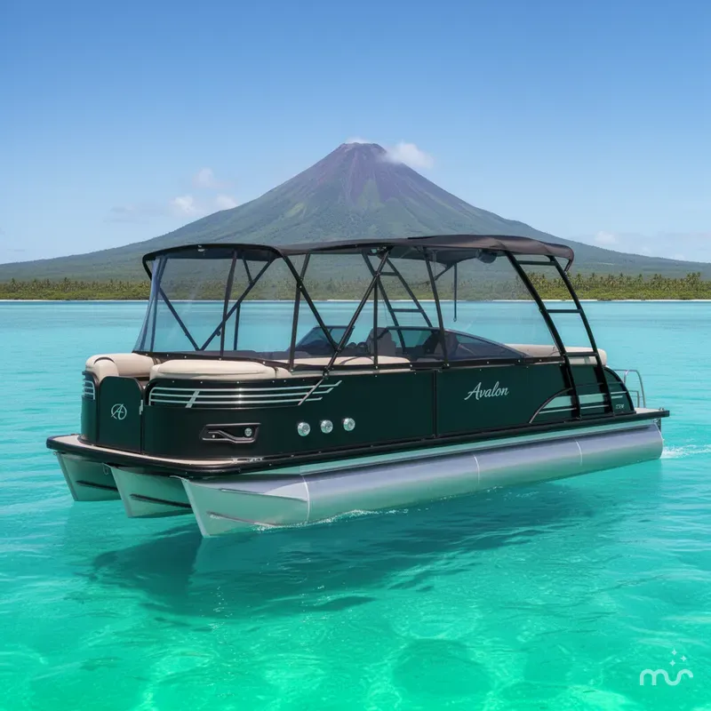 Slide: The Image of Avalon Ambassador Elite Windshield - 27' 2017 - 2