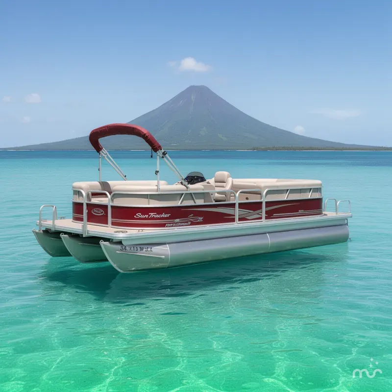 The Image of Sun Tracker Party Barge 20 DLX 2014 - 0